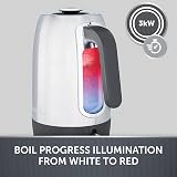 Breville Edge Electric Kettle 1.7 L 3kW Brushed Stainless Glow When Hot VKT192 view 2