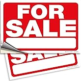 iSYFIX for Sale Sign for Car – 2 Pack 10x7 Inch Premium Vinyl Decals – Weatherproof Self-Adhesive Stickers for Vehicle Window, Home, or Boat – Easy to Apply and Remove, Durable Outdoor Use