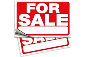 iSYFIX for Sale Sign for Car – 2 Pack 10x7 Inch Premium Vinyl Decals – Weatherproof Self-Adhesive Stickers for Vehicle Window, Home, or Boat – Easy to Apply and Remove, Durable Outdoor Use