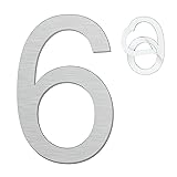 Self Adhesive House Numbers - 6 Inch Stainless