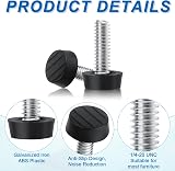NQEUEPN 20pk 1/4-20 UNC Adjustable Furniture Levelers, Screw-In Table Feet Glide view 4