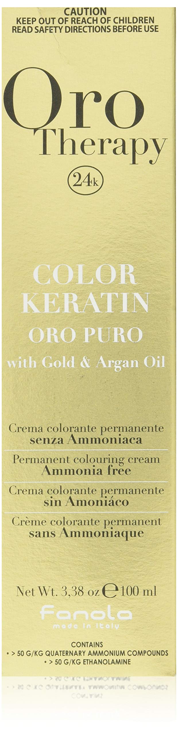 Fanola Oro Therapy Color Keratin Puro 7.1 Blonde Ash 100 ml