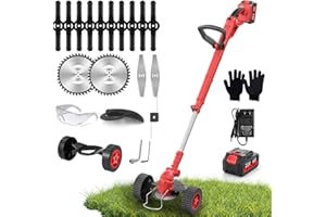 Cordless Weed Wacker, Battery Powered Weed Eater 3 in 1 Rechargeable Electric for Lawn Garden Yard