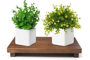 kulusion Wood Riser For Display Walnut Wood Pedestal Stand, farmhouse decor Soap Tray, Displays Your Plant Bottles Candles for Your Home Kitchen (Large, 12 x 7.1 x1.57Inch)