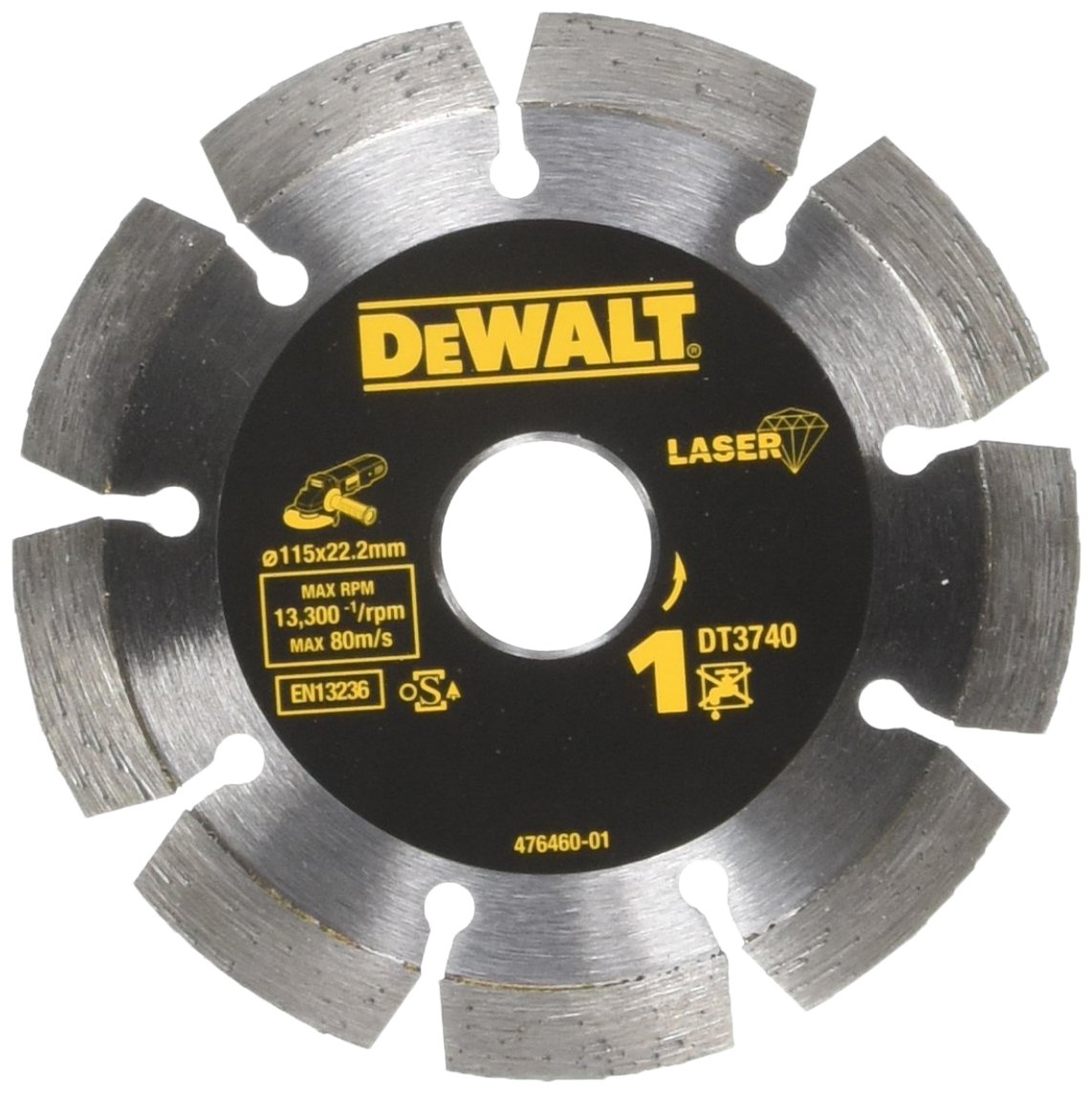 Dewalt DT3740-XJ DT3740-XJ-Disco de Diamante 115x22.2mm