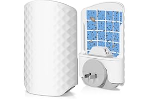 WowCatch Flying Insect Trap for Indoors, Bug Killer Light Trap for Fruit Flies, Gnats, Moths, and Houseflies, 1 Device + 4 Refills, Best Fly Traps for Home, Kitchen, Bedroom, Plant Area, Garages