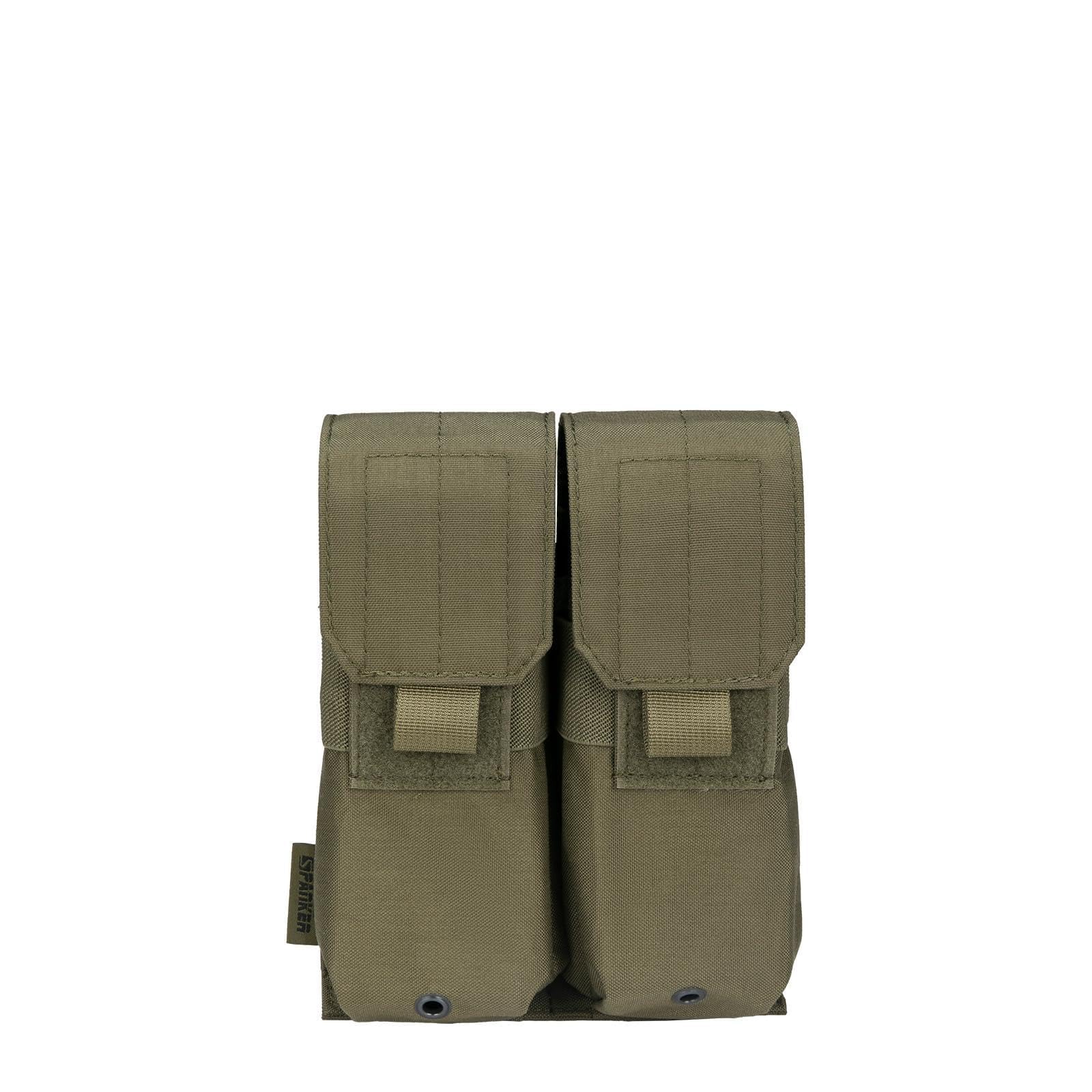 EXCELLENT ELITE SPANKER Tactical M4 Mag Pouch Single/Double/Triple Mag Pouch for M4 M14 M16 AR15 AR10 G36 Magazine (Ranger Green)