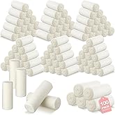 VitalCozy 100 Pack Fleece Throw Blankets Bulk 50 x 60 Inch Soft Plush Fluffy Cozy Blankets for Bed Sofa Home Office Wedding Gifts Operation Christmas Items Homeless Donation (Cream White)