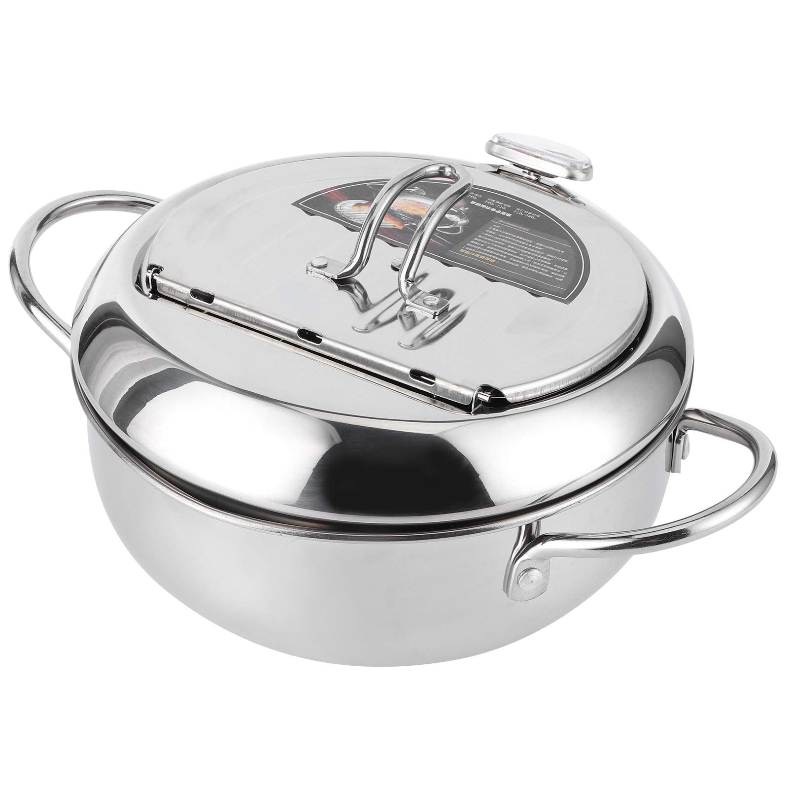Japanese Frying Pot, High Temperature Resistant Fryer Pot, Restaurant for Kitchen Frying Home(Large 24cm)