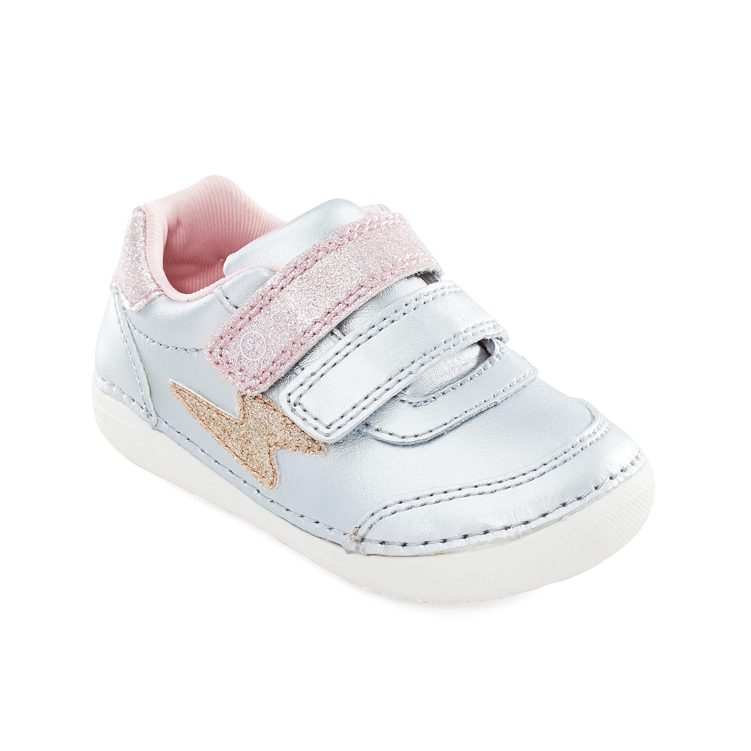 Photo 1 of *MINOR DAMAGE - USED*
Stride Rite Unisex Child Soft Motion Kennedy Sneaker, Silver Multi, 4.5 Toddler US
