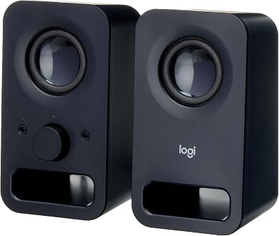 Logitech Z150 PC Speaker Stereo 6W UK Plug 3.5mm Right Speaker Controller