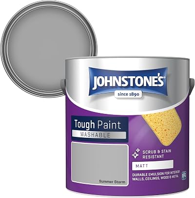 Johnstone's Washable Matt Emulsion Paint Summer Storm 2.5L 12m2/L