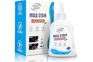 Mold and Stain Remover Gel 8 Fl Oz, Household Grout Surface Cleaner, Cleaning Gel for Washing Machine, Refrigerator Strips, T