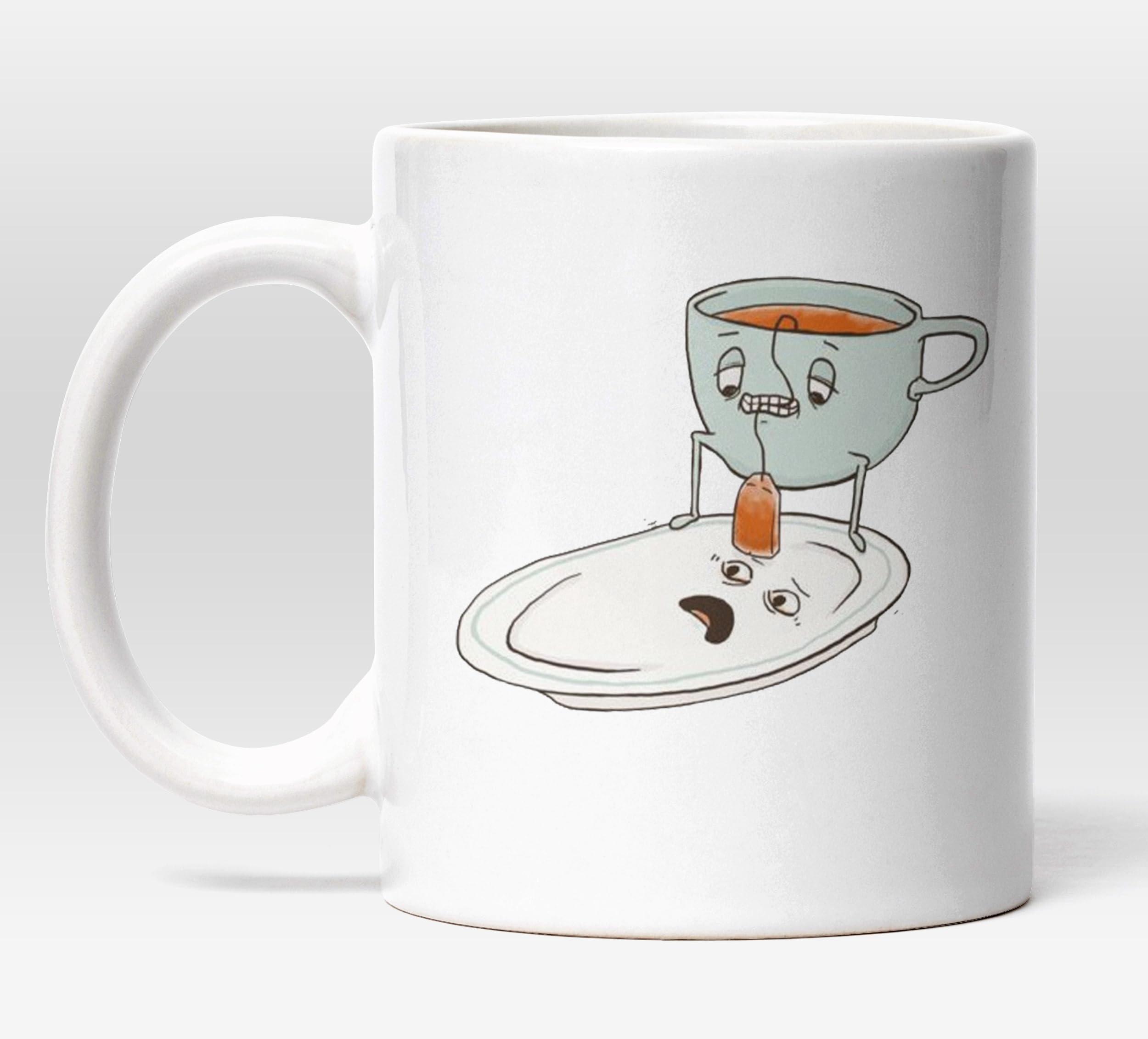 DottsMusic Teacup Teabagging. - Novelty Funny Crude Humour Tea/Coffee Mug/Cup - Great Gift Idea