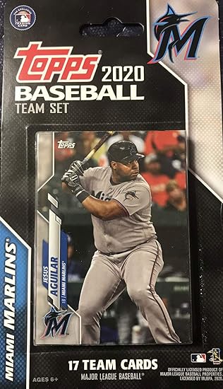 Amazon Co Jp マイアミ マーリンズ Topps ファクトリーシールド スペシャルエディション 17カードチームセット イエス アギラーとブライアン アンダーソンプラス Sports