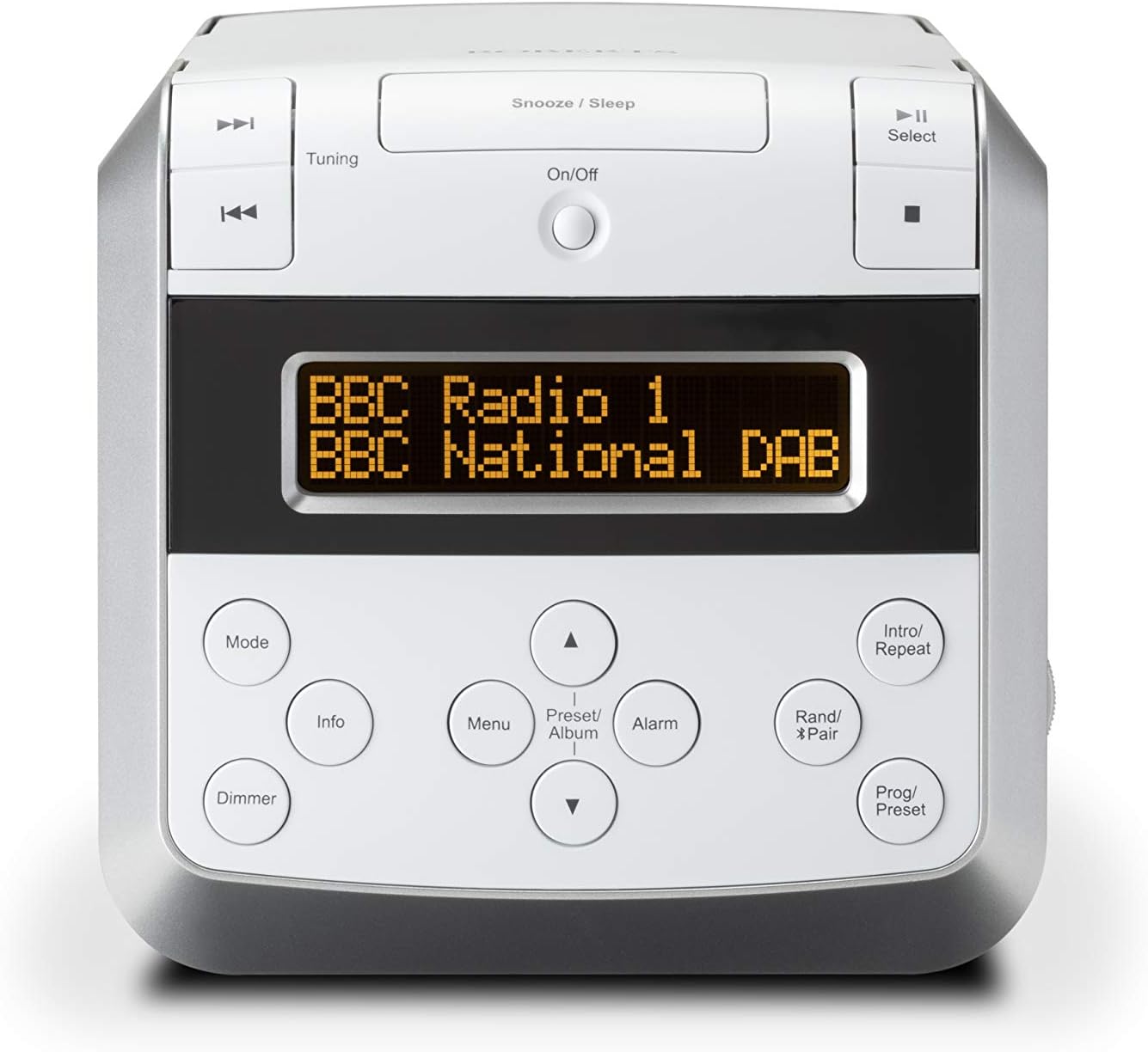 Roberts Sound 48 DAB/DAB+/FM Stereo Clock Radio with CD, Bluetooth, USB