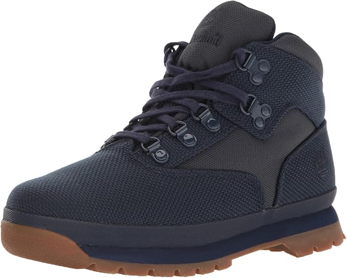 timberland black euro hiker fabric boots