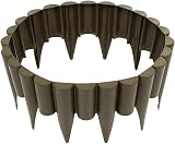 SolaDirect Brown Lawn Edging Palisade 2.5m with Ground Stakes view 4