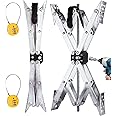 Maxchock Wheel Chock X-Shaped Stabilizer (Allow Drill Adjust) Dual Axel RV Travel Trailer Camper Tire While Camping (XL-2 Pack)