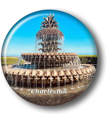 Hilton Head Island USA - Magnete da frigorifero 3D in cristallo per souvenir da viaggio, collezione souvenir per la casa e la cucina