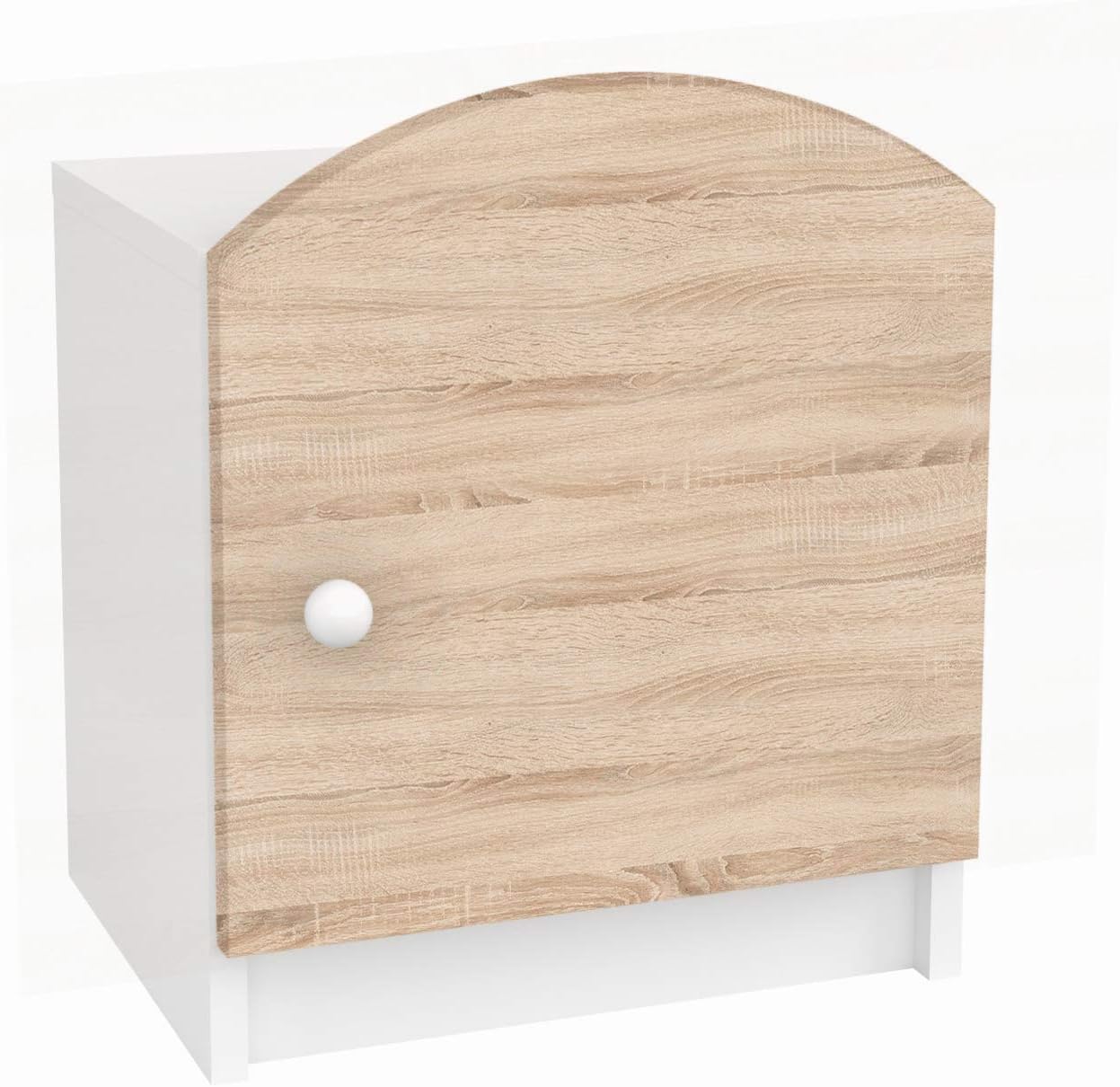 kids white bedside table