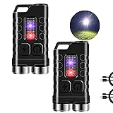 FZH EDC Small Flashlight Powerful with 365nm UV