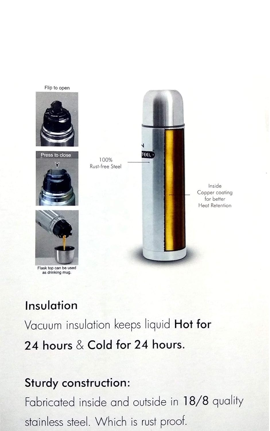 milton thermosteel flask lid