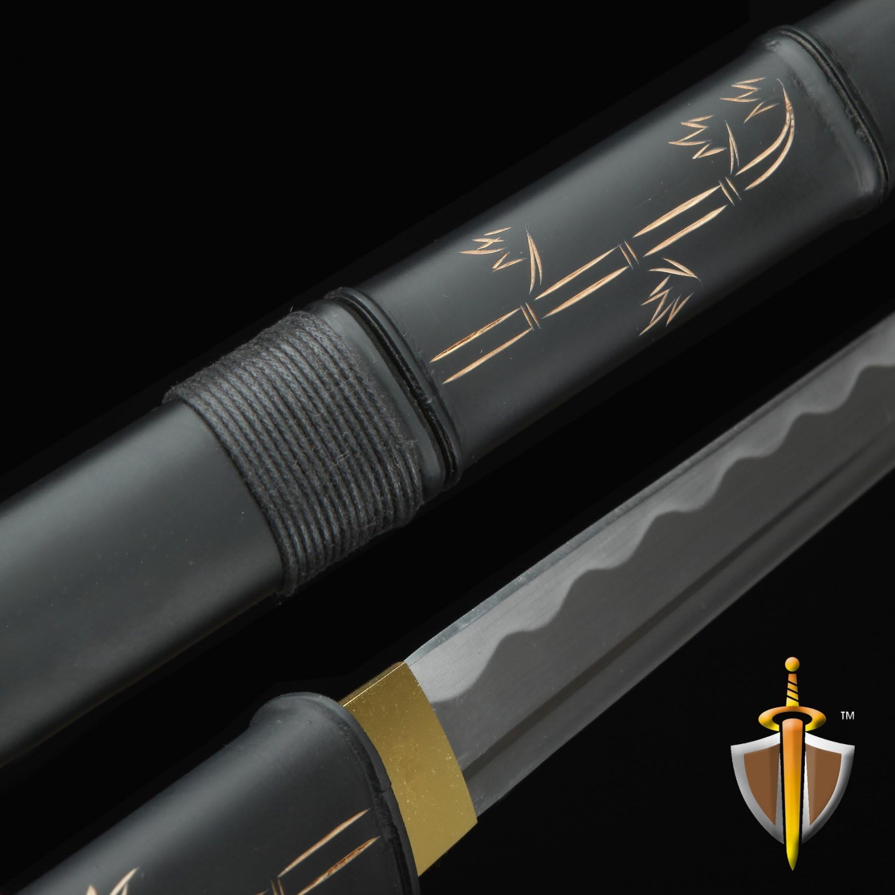 Auway Ninja Katana, Handmade Japanese Samurai Sword Real Full Tang Sword