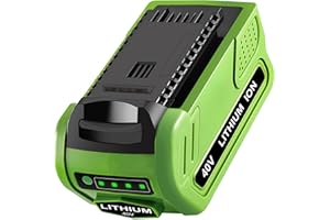 ENERMALL 40V 6.0Ah 29472 Battery Replacement for Greenworks 40V Battery Lithium Ion 29252 20202 22262 25312 25322 20642 22272 27062 21242 Battery Compatible with GreenWorks G-MAX Battery 40 Volt Cordless Power