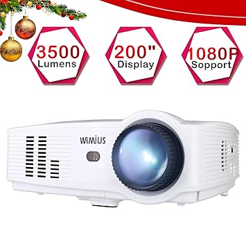 Proyector Full HD, Proyectores LED 3500 Lúmenes 1080P Proyector ...