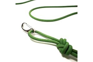 OUTDOORBENGAL Long Rope Leash for Cats, Small Dogs & Puppies – Heavy Duty, Tangle-Free Lead for Walking, Training & Outdoor Play – Durable Nylon Pet Leash (Green 14FT)