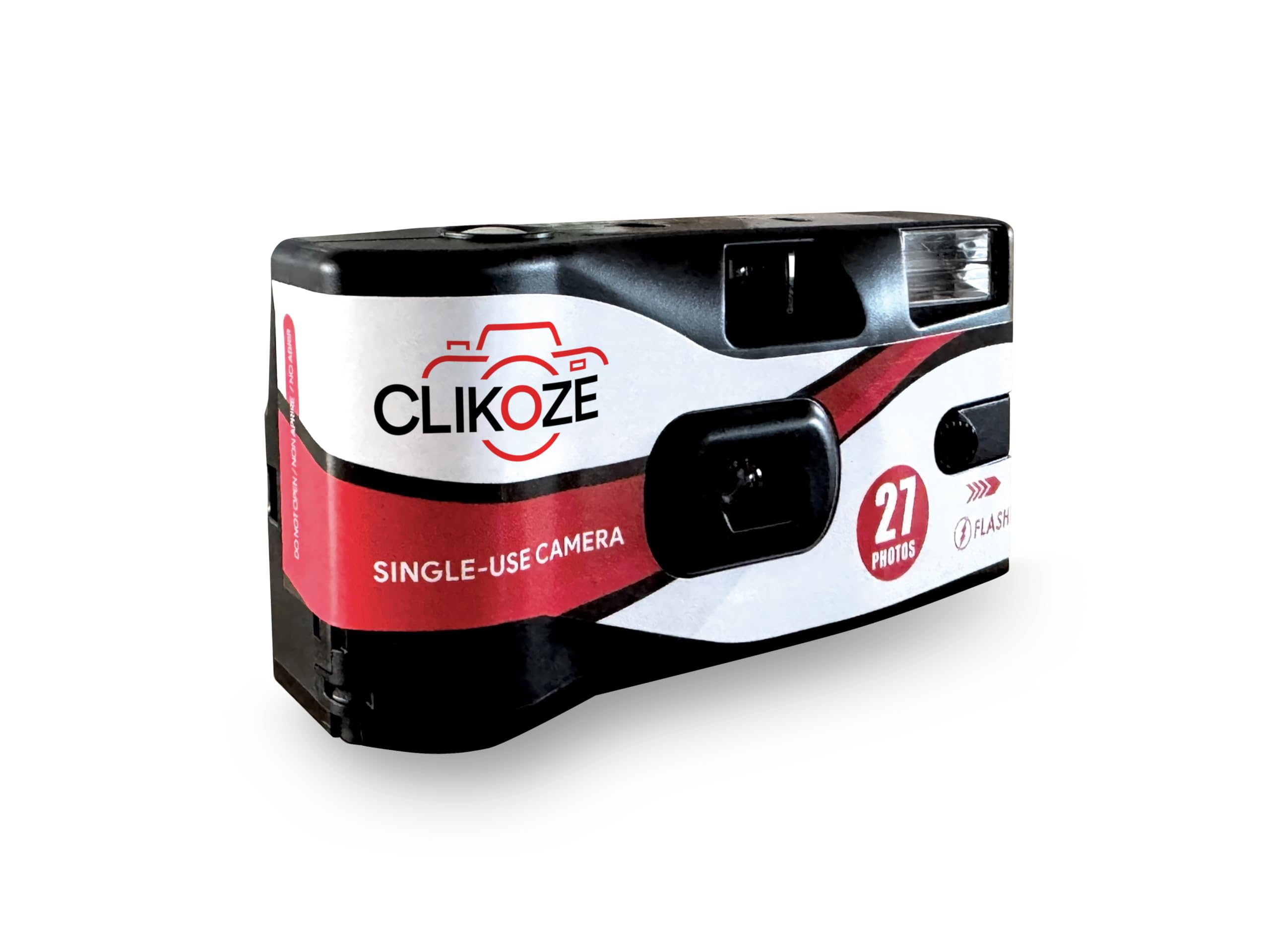 Clikoze Disposable Camera with 27 Exposures - Ultramax ISO 400 35mm Single-Use Film Camera with Flash (1 Disposable Camera)