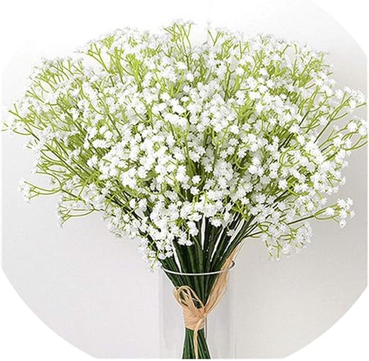 Amazon Winkstores 40cm 造花 ホワイト カスミソウブーケ 赤ちゃんの息 フェイクフラワー ウェディングパーティー ホームデコレーション Size Sb 122 造花 オンライン通販