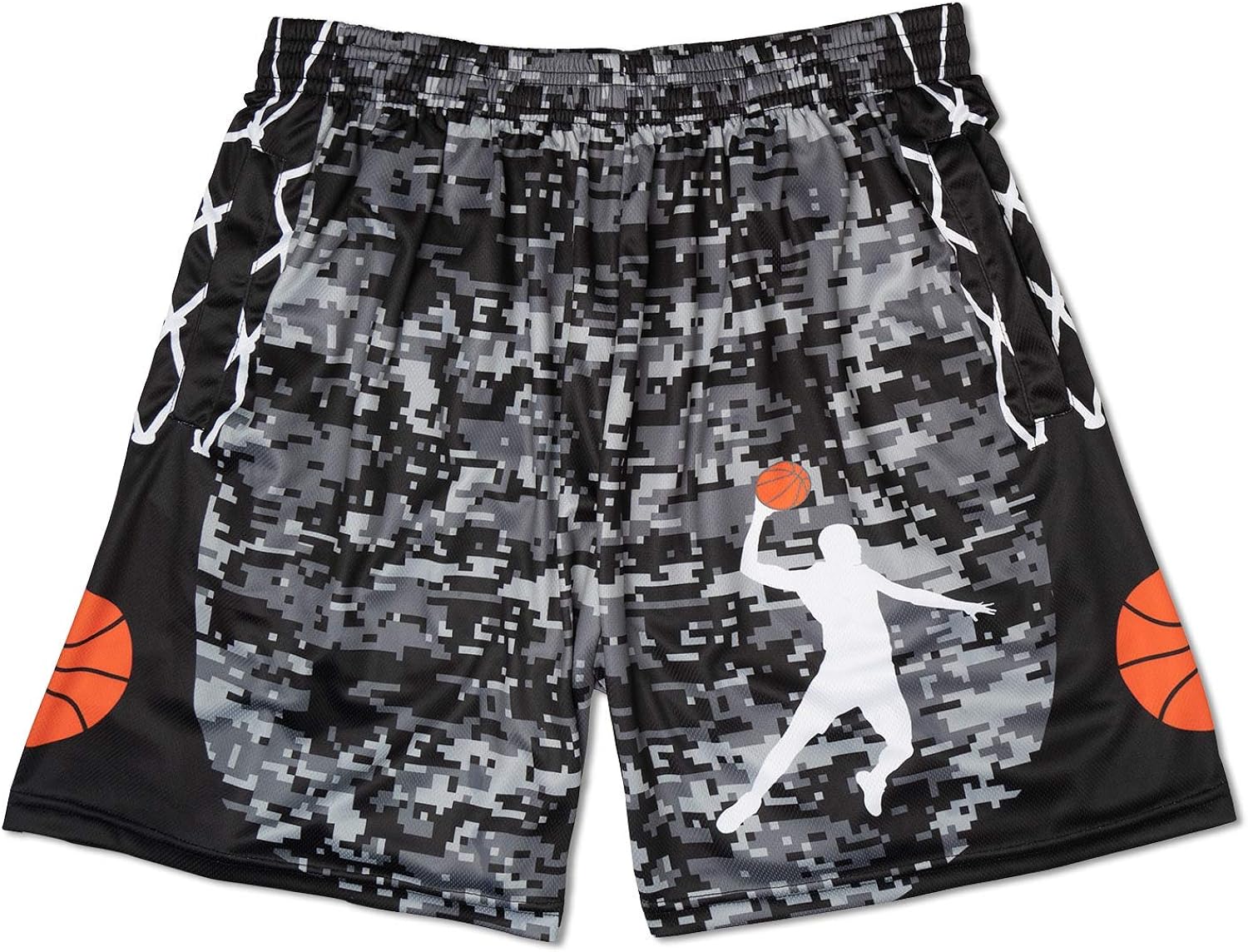 ChalkTalkSPORTS Basketball Shorts Digital Camo Basketball Shorts