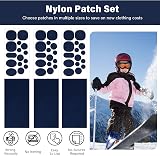 TAIANJI 48 Pcs Down Jacket Repair Patch Nylon 2 Styles Water-Resistant view 3