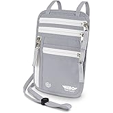 HERO Neck Wallet, RFID Blocking Passport Holder, Easy to Conceal and Pouch