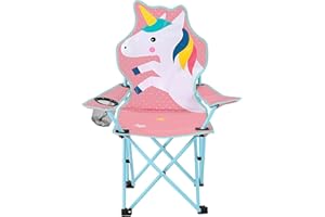 KABOER Kids Outdoor Folding Lawn and Camping Chair with Cup Holder and Carrying Bag, Children's Camping Chairs