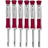 Xcelite XP600 6-Piece Precision Slotted and Phillips Screwdriver Set, White