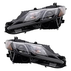 TRQ 2 Piece Headlight Assembly Set Driver