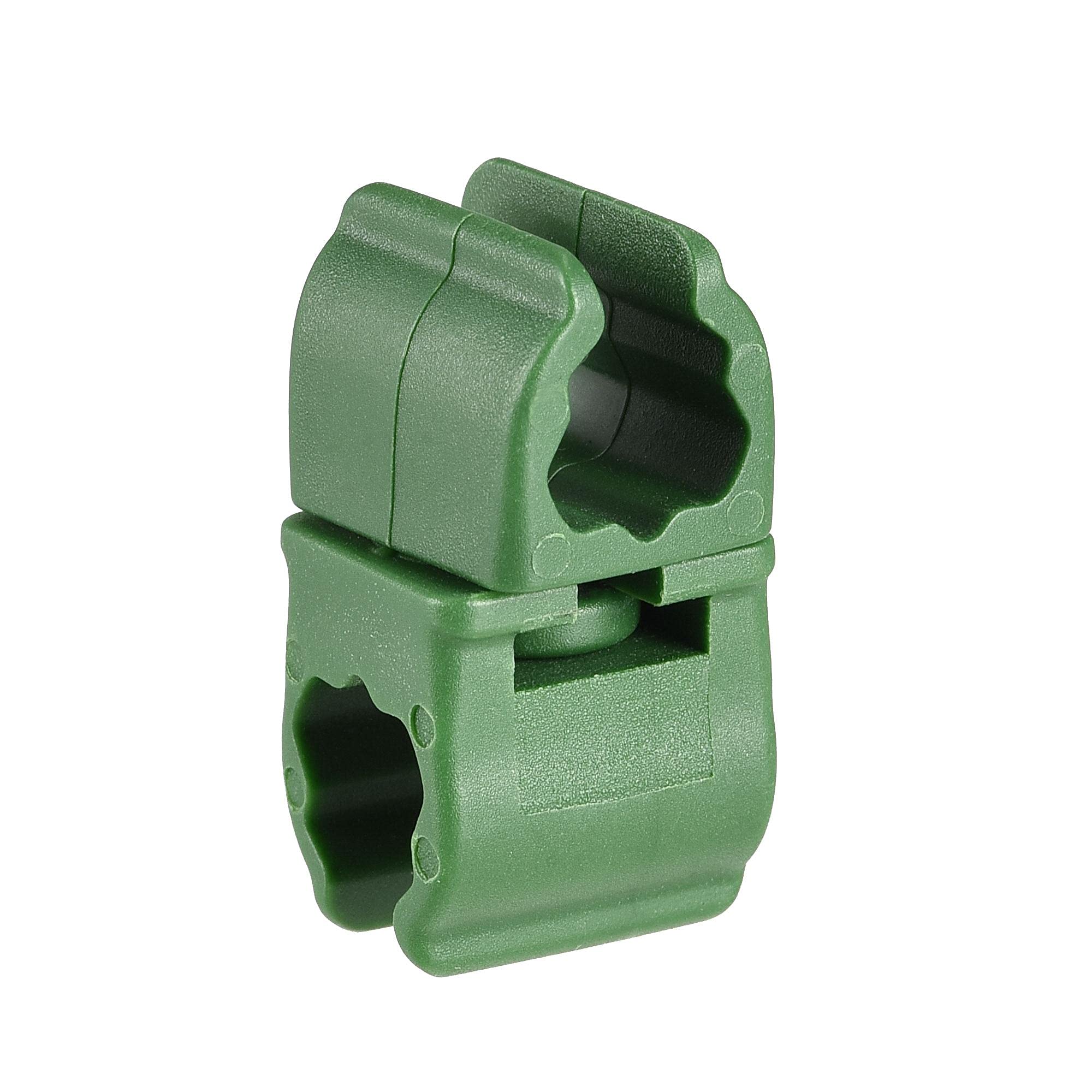 sourcing map Gardening Universal Clip, PP Plastic Rotatable Trellis Connector Bracket Parts for 8mm Dia Plant Stakes 12pcs