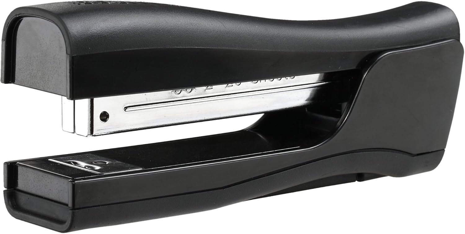 Bostitch Dynamo Stand-Up Stapler with Integrated Staple Remover and Staple Storage (B696-BLK) : Desk Staplers : Office Products