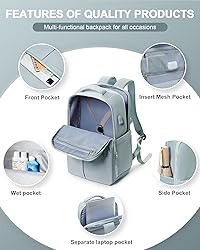 CADOLIM Travel Backpack Carry On Flight Approved