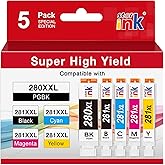 Starink PGI-280XXL/CLI-281XXXL Replacement for Canon 280 281 Ink Cartridges Compatible with Canon TR8620a Ink Cartridges TR8520 Ink TR8620 TR7520 TS6320 TS6120 TS9120 TS8500 TR8600 TS9521C-5Pack
