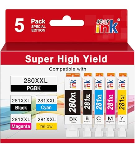 Amazon.com: Weizhiya,適用於Canon PG-445 CL-446 精細墨盒,適用