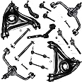 Detroit Axle - Front End 14pc Suspension Kit for 1998-2002 Mercury Grand Marquis Lincoln Town Car Crown Victoria, Control Arms w/Ball Joint Tie Rods Sway Bars Sleeves Pitman Idler Arms Replacement