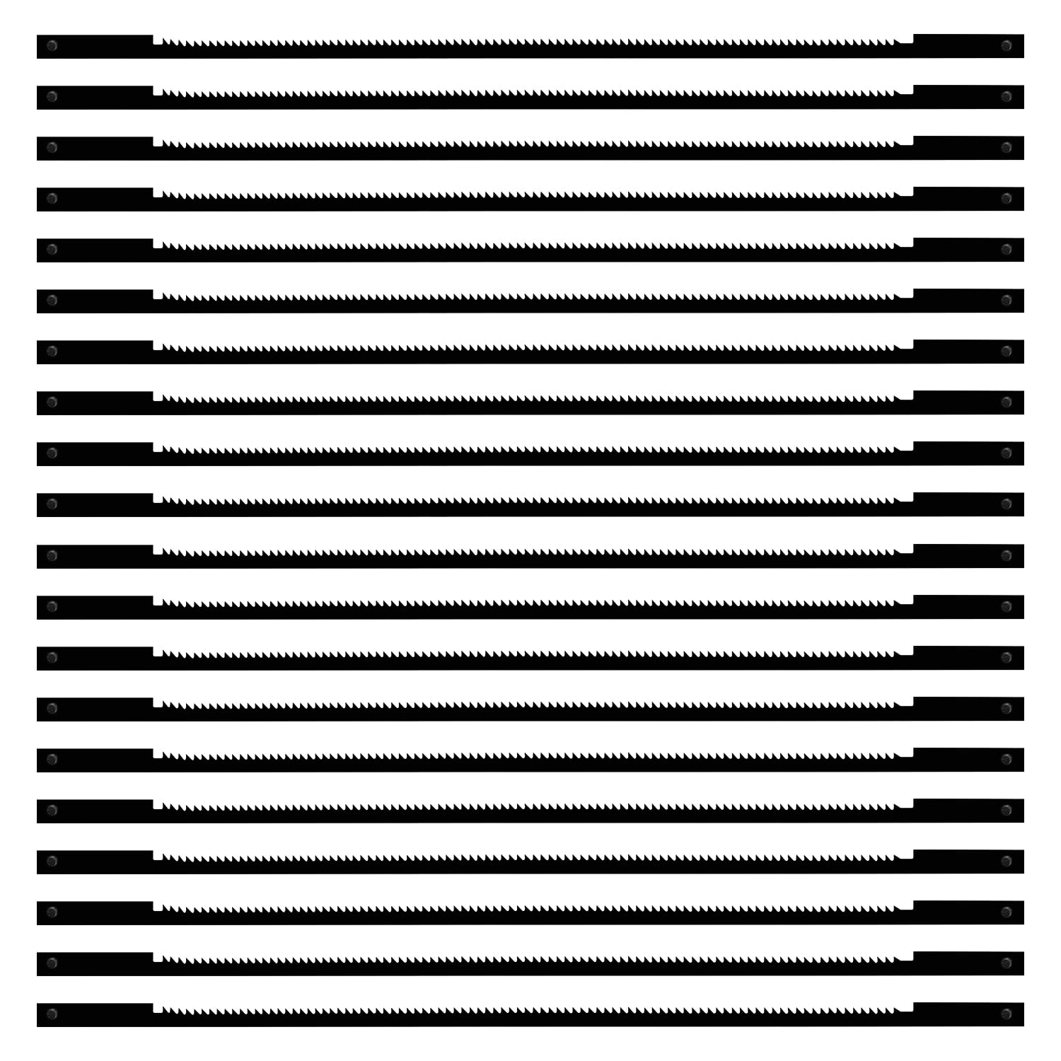 VooGenzek 20 PCS Scroll Saw Blades Set, 24 Teeth Carbon Steel Coping Saw Blade, Pinned Scroll Saw Blade, for Sawing Wood, Plastic, Foam, Soft Metals