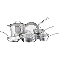 Farberware Millennium Stainless Steel Cookware Pots and Pans Set, 10 Piece