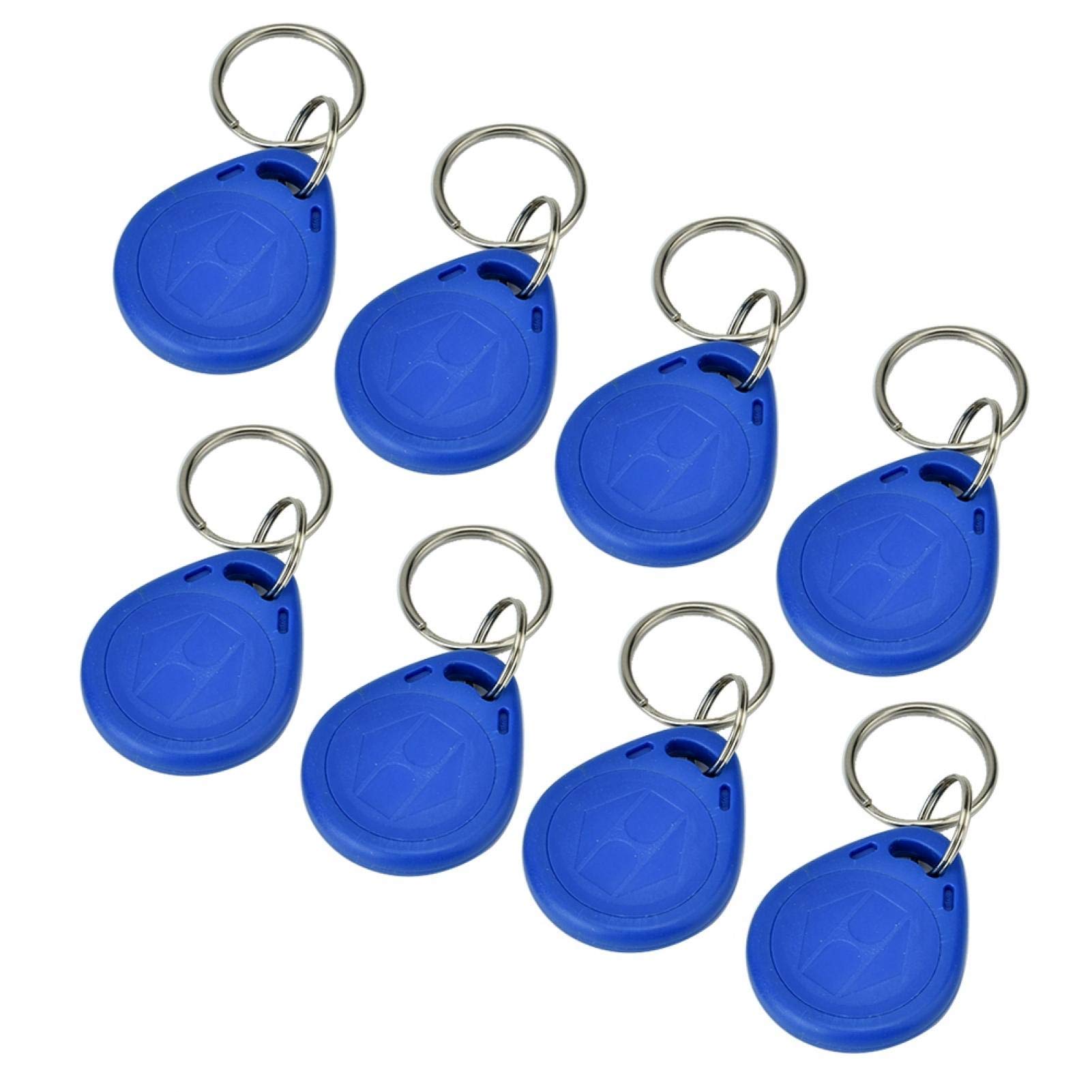 Photo 1 of 100 PCS Access Control Keyfobs, 125KHz RFID EM-ID Card Tag Token Key Chain, Data Retention 10 Years, for Security Entry System(ID Card)
