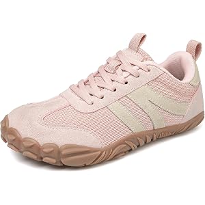 Nlofexs Men Women Wide Toe Zero Drop Barefoot Sneakers | Wide Toe Box, Zero Drop, Stretch Knit, Flexible Rubber Sole, Lace Up