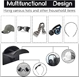 Vibbang 10 Pack Adhesive Hat Holder for Wall Mount No Drilling Hat Rack view 6